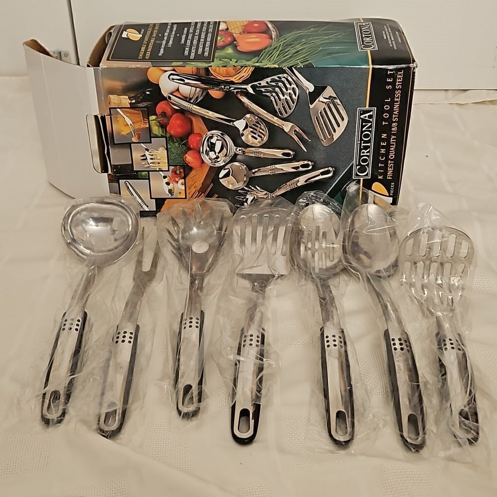HP Cortona kitchen 7 Pieces Tool Set Finest Quality 18/8 Stainless Steel